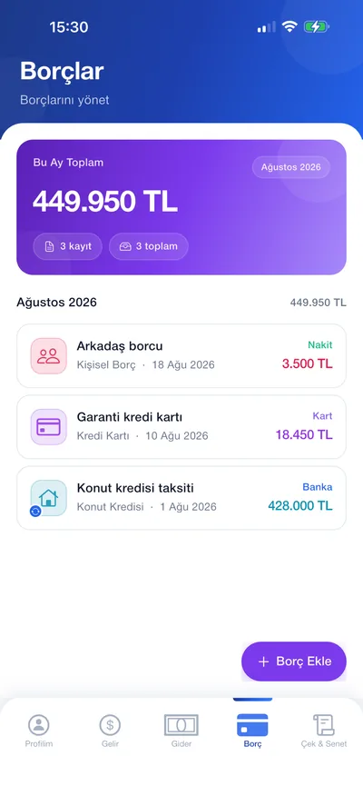 Borç Takibi